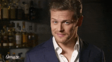 sam heughan smile GIF by Omaze