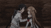 sword art online anime kiss GIF