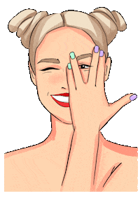 Happy Girl Sticker by Doonails