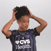 Hair Washingtonspirit GIF by National Women's Soccer League