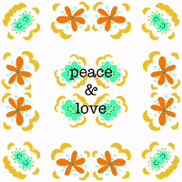 Peace And Love Vintage GIF by Daisy Lemon
