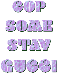 stayguccinyc text shop purple moving Sticker