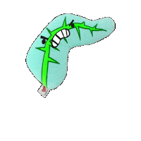 Angry Body Sticker by I Heart Guts