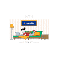 Working Work From Home Sticker by HomeNet