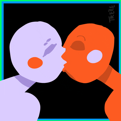 amdtreze giphyupload kiss loop gif artist GIF