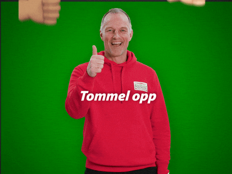Postkodelotteriet giphyupload thumbs up tom optimist GIF