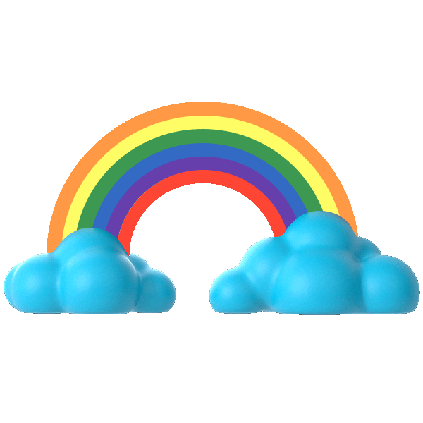 Rainbow Pride Sticker by Wolt
