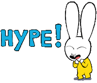 Joy Reaction Sticker by Simon Super Rabbit
