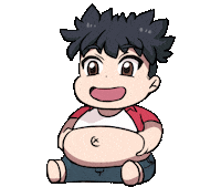 Happy Belly Sticker by Jin
