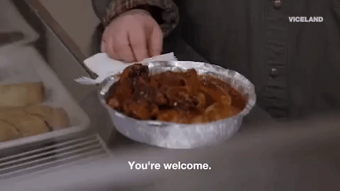fuck that's delicious caribbean food GIF