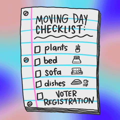 Moving To Do List GIF by #GoVote