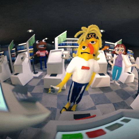 Animation Dont Hug Me Im Scared GIF by tokyomegaplex