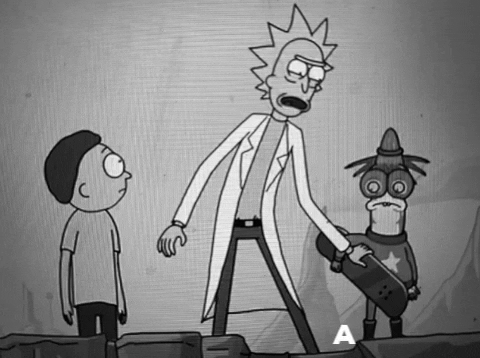 Skating Rick And Morty GIF by A Reason To Feel