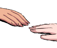 Hand Holding Sticker by Jin