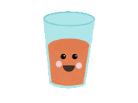 orange juice Sticker by Cynlop Ink