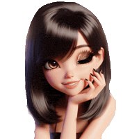 elistorycriativo linda mulher piscadinha moça Sticker
