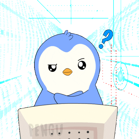 Calculate Artificial Intelligence Sticker by Pudgy Penguins
