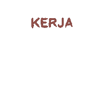 Prewtey work bored butterfly kerja Sticker