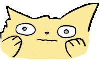 Nervous Cat Sticker