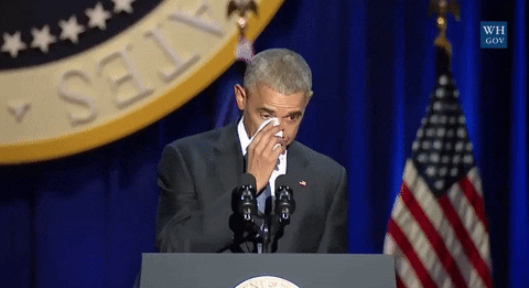 Barack Obama Crying GIF by Obama