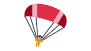 emojivid travel emoji parachute emojivid Sticker