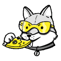 Dog Pizza Sticker
