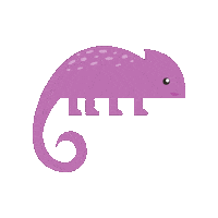 VCAAnimalHospitals vca animal hospitals vca illustrations purple chameleon Sticker