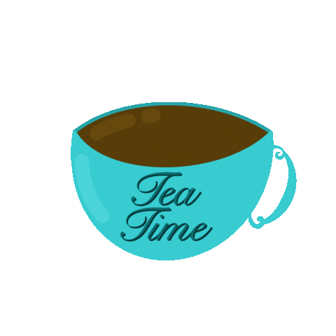 PothosAndVine gossip teatime teacup teaspill Sticker