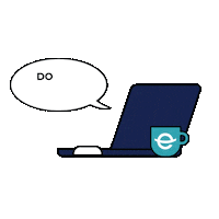 eCampus coffee mouse laptop coffeemug Sticker