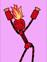 Dancing With Arms Raised