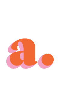 Letter Sticker by studio tent