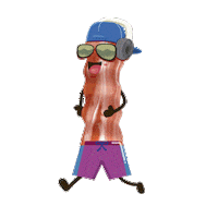 Lugs cerveja bacon batata frango Sticker
