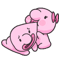 bebbobbop love animation cartoon bite Sticker