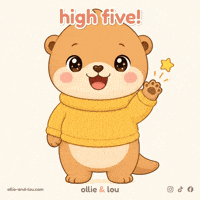 High Five Teamwork GIF by Ollie & Lou