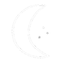 Moon And Stars Sticker by Lunar Lights Candles