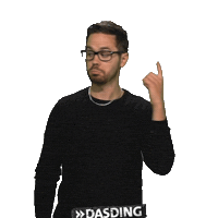 Point Finger Sticker by DASDING