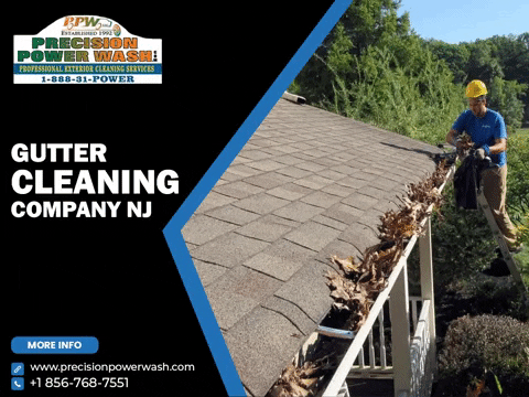 precisionpowerwash giphygifmaker gutter cleaning company in nj gutter cleaning company GIF