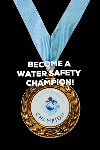 drowningprevention giphygifmaker winner champion medal GIF