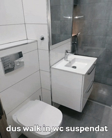 rafaelmihalcea giphygifmaker instalatii sanitare dus walk in wc suspendat GIF