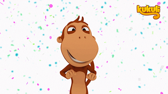 kukuli giphyupload happy monkey komik GIF