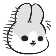 Sad Bunny Sticker by YUKIJI
