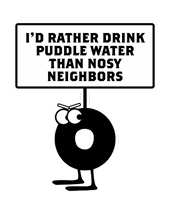 Nosy Neighbors Sticker by buddhabeanscoffee
