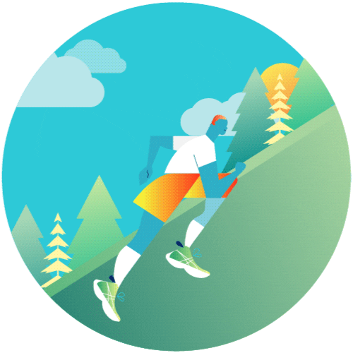 Run Running Sticker by ASICS