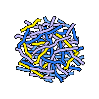 neverfeltsogreat blue yellow ball purple Sticker