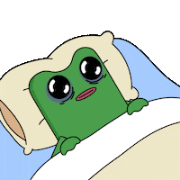 Why Am I Awake Sticker by fwogs