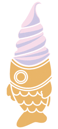 icecream coconut Sticker by Yaki Yaki