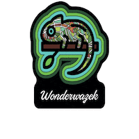 Sticker Chameleon Sticker by Wonderwazek