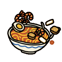 Hungry Singapore Sticker by Lau Pa Sat
