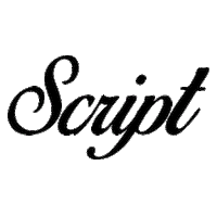 Script Sticker by Rebel Dawg