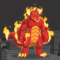 Burning On Fire GIF by Pizza Ninjas